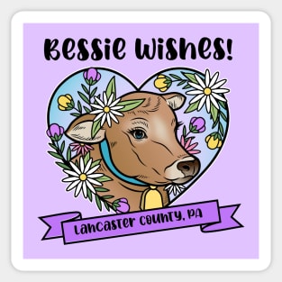 "Bessie Wishes” Lancaster County Cow Sticker